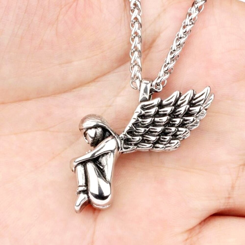 Saint Girl Angel Necklace for Men/Women, BL55590020 - Picture 1 of 13